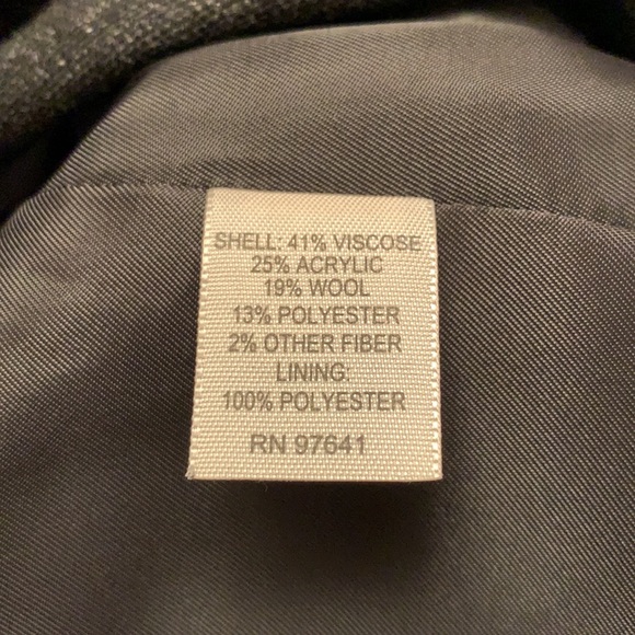 J. Jill Black Heather Blazer Jacket 3/4 Length Sleeves Size 6 Like New - Picture 13 of 14